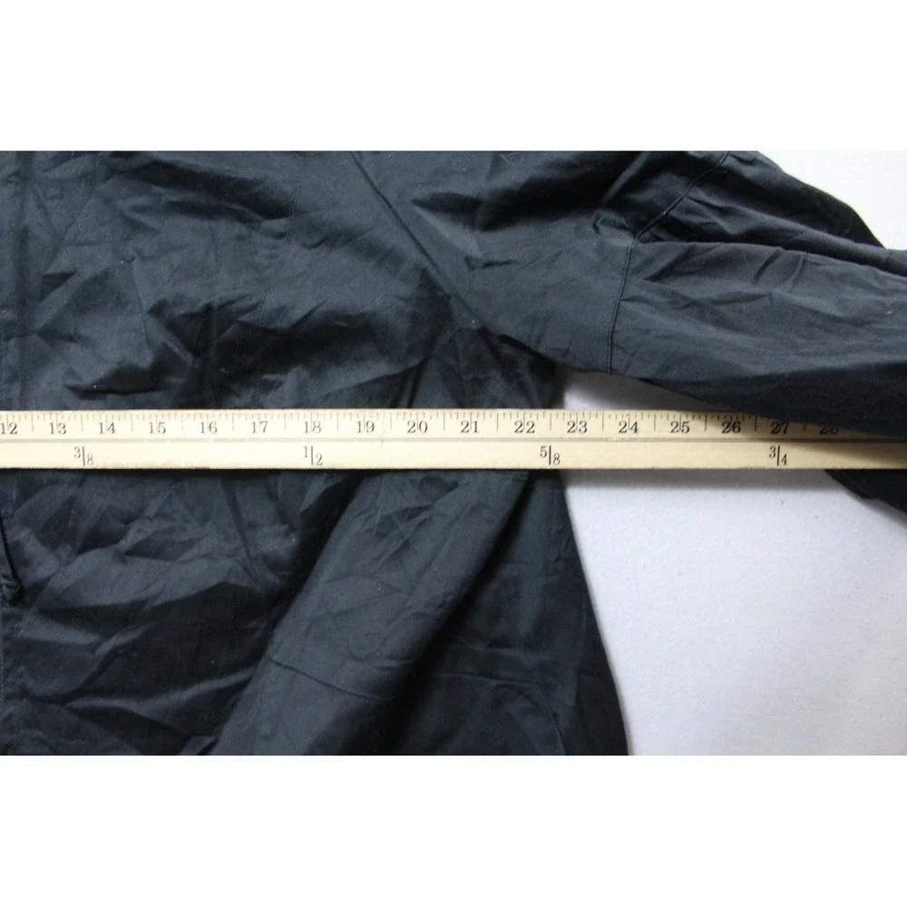 Avenue Jacket Womens Eighteen Twenty Black Excellent Balloon Sleeve Swing Zip